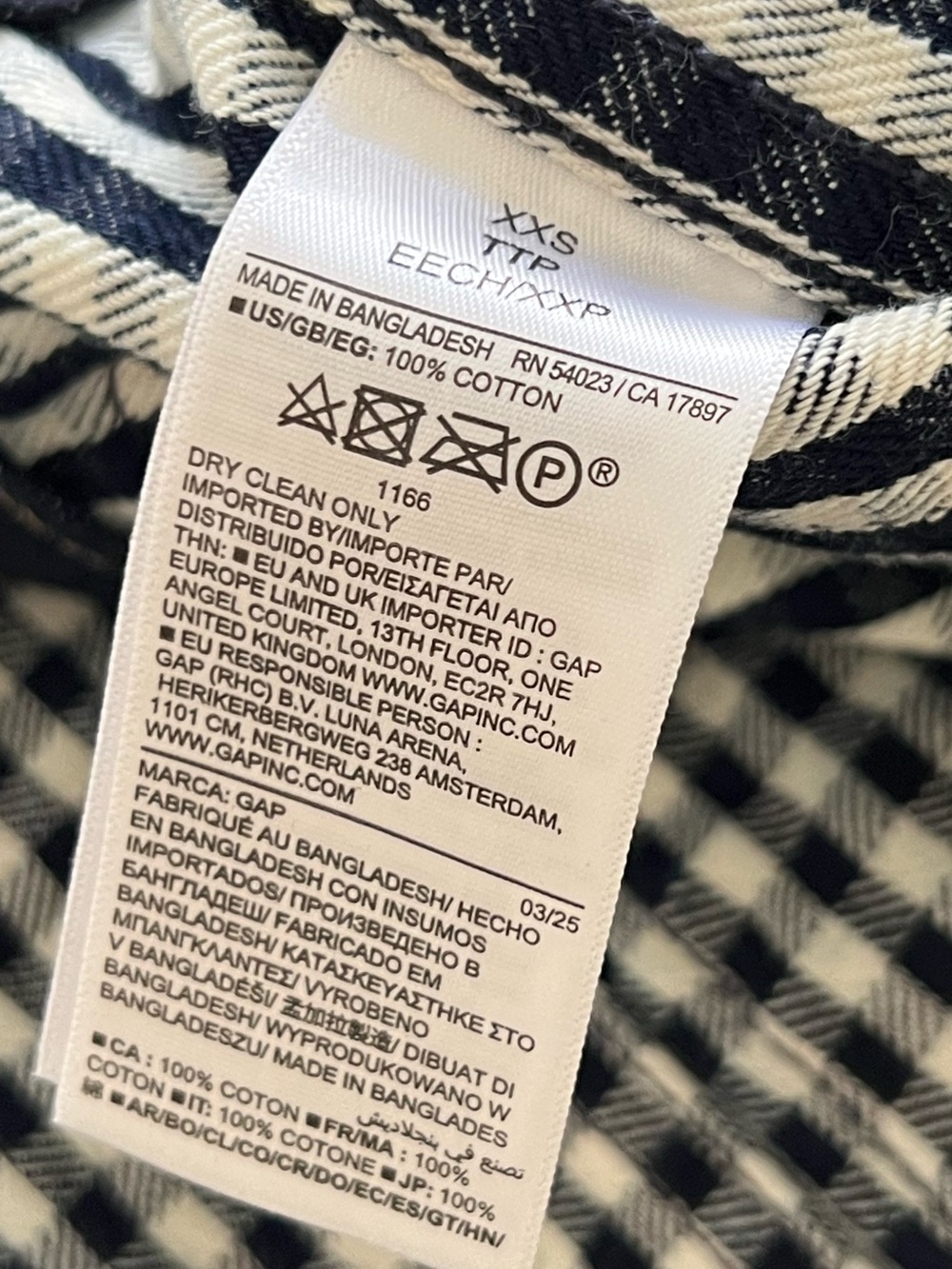 Gap × Doen Gingham Denim Jacket XXS - Picture 8 of 8
